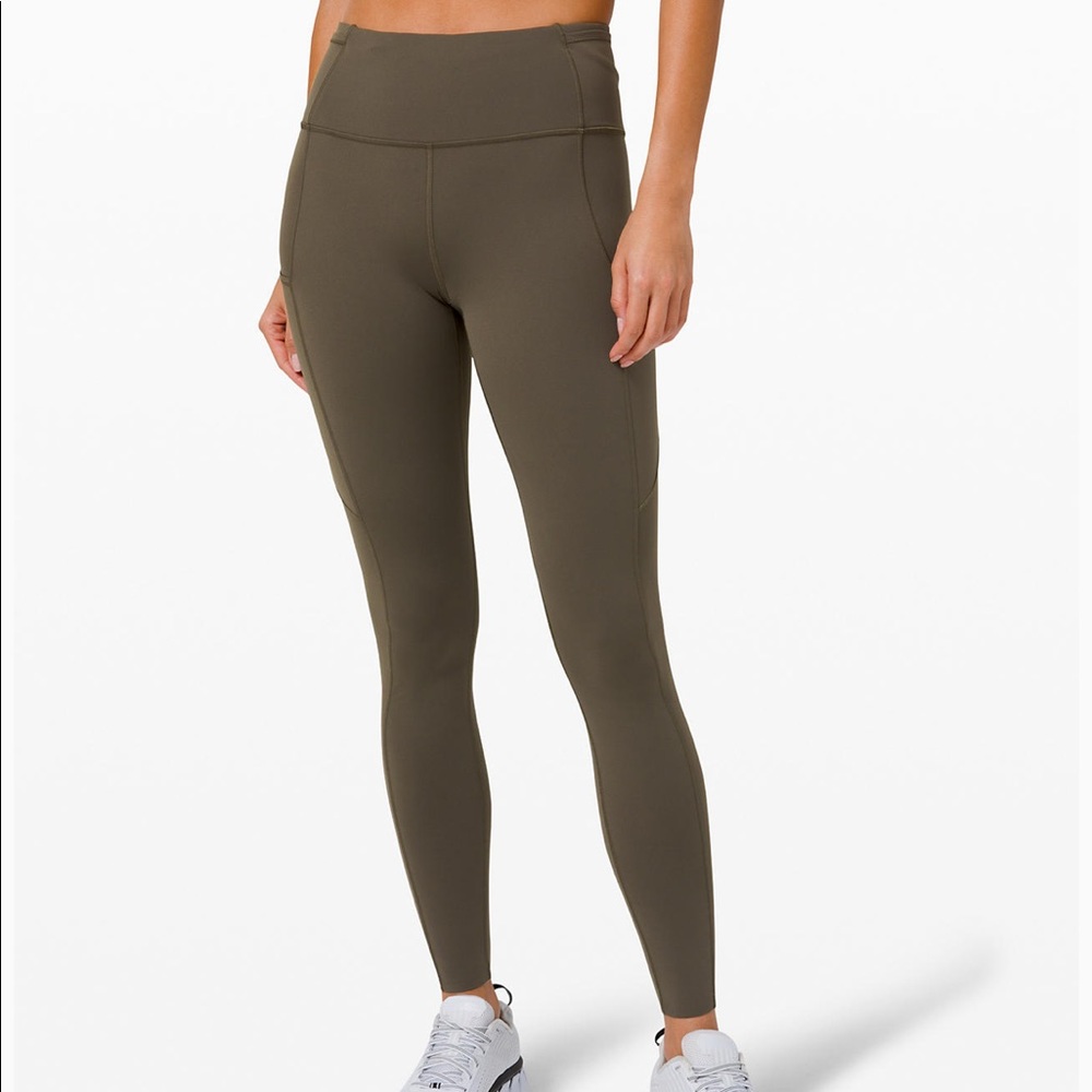 green lulu lemon leggings NWT